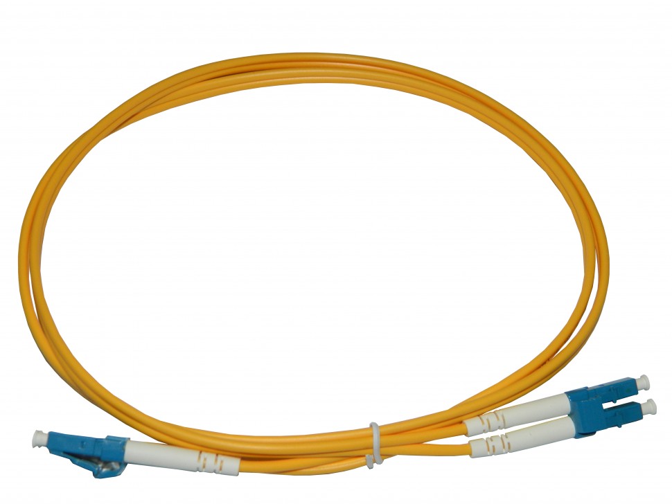 Патч-корд оптический соединительный LC-LC/UPC SM Duplex 3.0мм 9/125, 1м